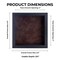 Black Wood Grain Shadow Box Frame with Acrylic Front - Brown Suede Backing, 30 Sizes